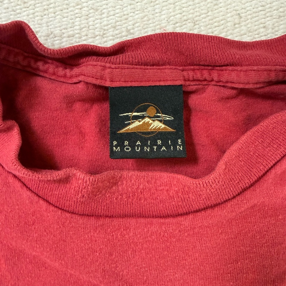 Y2K Vintage Jackson Hole Wyoming Crewneck Red Moose T Shirt Mens XL - Picture 3 of 5